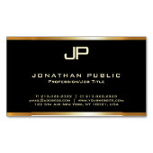 Imitate Gold Mit Monogramm Moderne Elegant Templat Magnetische Visitenkarte (Vorderseite)