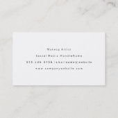 Imitate Gold mit Serif-Monogramm gepinselt Visitenkarte (Rückseite)