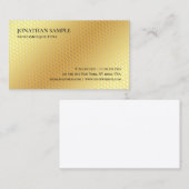 Imitate Gold Moderne Berufliche, einfache Vorlage Visitenkarte (Vorne/Hinten)