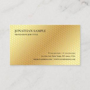 Imitate Gold Moderne Berufliche, einfache Vorlage Visitenkarte