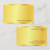 Imitate Gold Moderne Berufliche Elegante Einfach Visitenkarte (Vorne/Hinten)