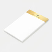 Imitate Gold Moderne Berufliche Elegante Vorlage Post-it Klebezettel (angewinkelt)