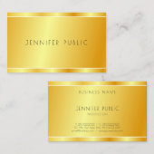 Imitate Gold Moderne Berufliche Elegante Vorlage Visitenkarte (Vorne/Hinten)