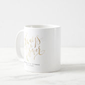 Imitate Gold Moderne, einfach, immer und für immer Kaffeetasse (Vorderseite Links)