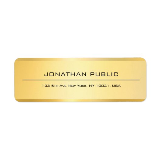 Imitate Gold Moderne Elegante Beruflich (Vorne)