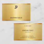 Imitate Gold Moderne elegante Berufliche Vorlage Visitenkarte (Vorne/Hinten)