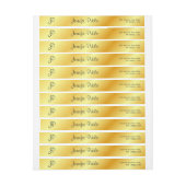 Imitate Gold Moderne elegante Personalisierte Vorl (Bogen)