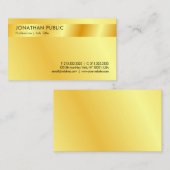 Imitate Gold Moderne Vorlage Beruflich Visitenkarte (Vorne/Hinten)