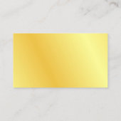 Imitate Gold Moderne Vorlage Beruflich Visitenkarte (Rückseite)