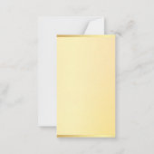 Imitate Gold Monogram Moderne Minimalistische Vorl Mitteilungskarte (Rückseite)