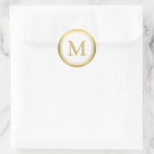 Imitate Gold Monogram Sticker (Tasche)