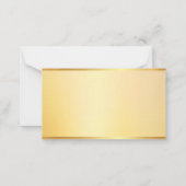 Imitate Gold Monogram Vorlage Moderne Minimalistis (Rückseite)