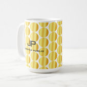 Imitate Gold Monogramm Personalisierte Vorlage Kaffeetasse (Vorderseite Links)