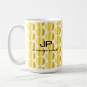 Imitate Gold Monogramm Personalisierte Vorlage Kaffeetasse (Links)