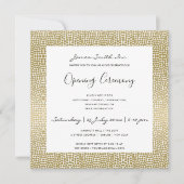 IMITATE GOLD MOSAIC DOTS GRAND ÖFFNUNGSZEREMONIE EINLADUNG (Vorderseite)