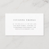 Imitate Gold-Nadel | Seamstress oder Schneider Visitenkarte (Rückseite)