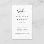 Imitate Gold-Nadel | Seamstress oder Schneider Visitenkarte (Rückseite)