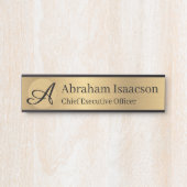 Imitate Gold Office Türschild Plate Real Anwesen (Vorderseite )