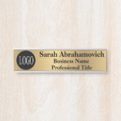 Imitate Gold Office Türsignatur Elegantes Business Türschild (Vorderseite )