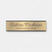 Imitate Gold Office Türsignaturen Namensplatte Türschild (Vorderseite )