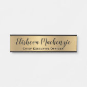 Imitate Gold Office Türsignaturen Namensplatte Türschild (Vorderseite )