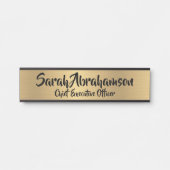 Imitate Gold Office Türsignaturen Namensplatte Türschild (Vorderseite )