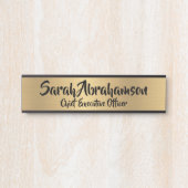 Imitate Gold Office Türsignaturen Namensplatte Türschild (Vorderseite )