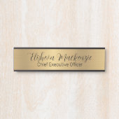 Imitate Gold Office Türsignaturen Namensplatte Türschild (Vorderseite )