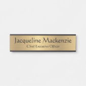 Imitate Gold Office Türsignaturen Namensplatte Türschild (Vorderseite )