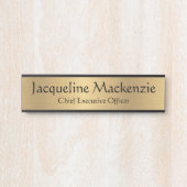 Imitate Gold Office Türsignaturen Namensplatte Türschild (Vorderseite )