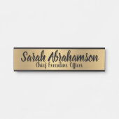 Imitate Gold Office Türsignaturen Namensplatte Türschild (Vorderseite )