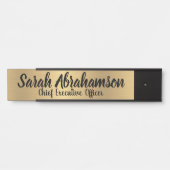 Imitate Gold Office Türsignaturen Namensplatte Türschild (Vorderseite )