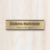 Imitate Gold Office Türsignaturen Namensplatte Türschild (Vorderseite )