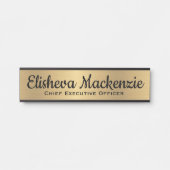 Imitate Gold Office Türsignaturen Namensplatte Türschild (Vorderseite )