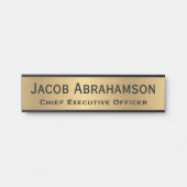 Imitate Gold Office Türsignaturen Namensplatte Türschild (Vorderseite )