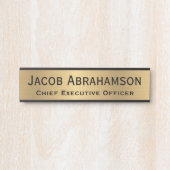 Imitate Gold Office Türsignaturen Namensplatte Türschild (Vorderseite )