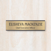Imitate Gold Office Türsignaturen Namensplatte Türschild (Vorderseite )
