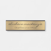 Imitate Gold Office Türsignaturen Namensplatte Türschild (Vorderseite )