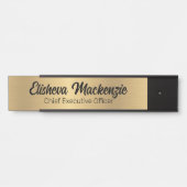Imitate Gold Office Türsignaturen Namensplatte Türschild (Vorderseite )