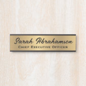 Imitate Gold Office Türsignaturen Namensplatte Türschild (Vorderseite )
