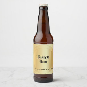 Imitate Gold Old Style Calligraphy Script-Vorlage Bierflaschenetikett