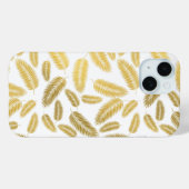 Imitate Gold Palm Blätter Muster Case-Mate iPhone Hülle (Rückseite (Horizontal))