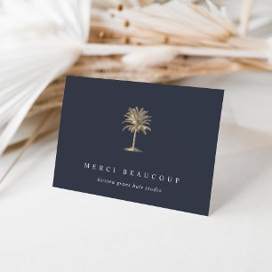 Imitate Gold Palm Tree Logo-Mitteilungskarten