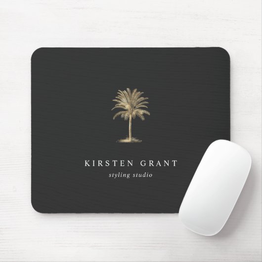 Imitate Gold Palm Tree Logo Mousepad (Mit Mouse)