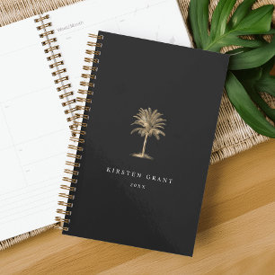 Imitate Gold Palm Tree Logo Planer