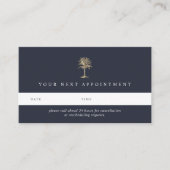 Imitate Gold Palm Tree Logo Terminkarte (Vorderseite)