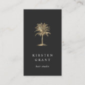 Imitate Gold Palm Tree Logo Visitenkarte (Vorderseite)