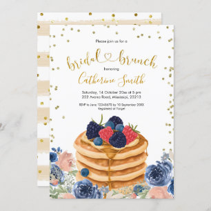 Imitate Gold Pancake Bridal Brunch Einladung