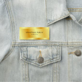 Imitate Gold Personalisierte Vorlage Elegant Moder Namensschild (Beispiel)