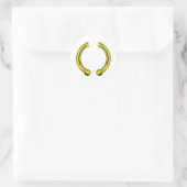 Imitate Gold Piecing Runder Aufkleber (Tasche)